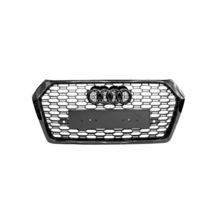 Audi Q5 / SQ5 (2016-2018) Gloss Black Honeycomb Grill RSQ5 style (Without Camera Hole)
