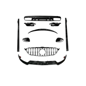 Mercedes C Class W205 (2015-2018) Gloss Black Bodykit, Standard Diffuser (Without Camera Hole)