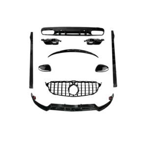 Mercedes C Class W205 (2015-2018) Gloss Black Bodykit, Standard Diffuser (With Camera Hole)